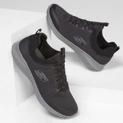 Skechers Men's Elite Flex-Belburn Charcoal Shoe