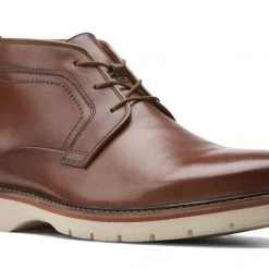 Clarks BAYHILL MID DARK TAN LEA