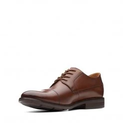 Clarks BECKEN CAP TAN LEATHER