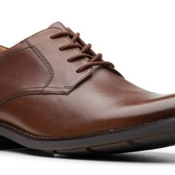 Clarks BECKEN LACE DARK TAN LEA