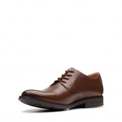 Clarks BECKEN LACE DARK TAN LEA