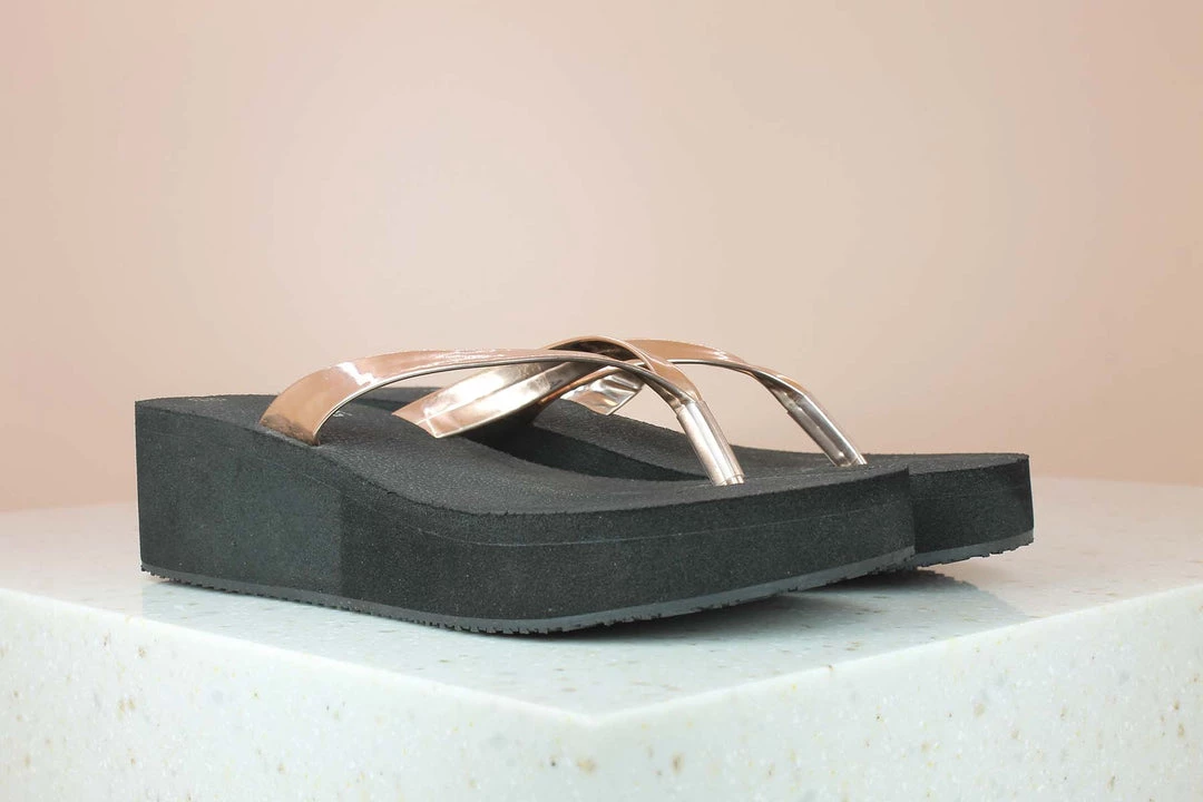 Inc.5 PLATFORM THONG-ROSE GOLD SALE 3 Inc.5 PLATFORM THONG-ROSE GOLD SALE