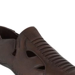 Buckaroo Adults-Men NEW BERNARD Leather Denim Classic Shoes Fisherman Sandal