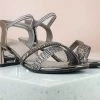 Inc.5 JEWELED WOVEN SANDAL - G.METAL