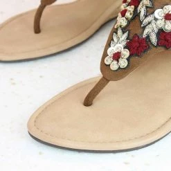 Inc.5 CROCHET ZARDOZI THONG-TAN 9 Inc.5 CROCHET ZARDOZI THONG-TAN