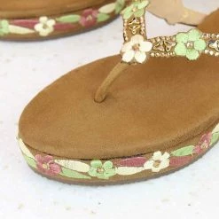 Inc.5 EMBROIDERY THONG-TAN SALE