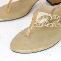 Inc.5 DIAMOND LEAF THONG - ANT GOLD SALE