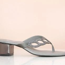 Inc.5 DIAMOND LEAF THONG - G.METAL