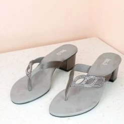 Inc.5 DIAMOND LEAF THONG - G.METAL