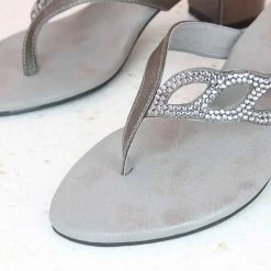 Inc.5 DIAMOND LEAF THONG - G.METAL