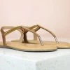 Inc.5 DIAMOND FLAT SANDAL-ANTIQUE GOLD SALE