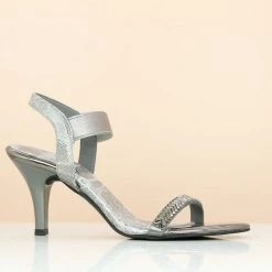 Inc.5 DIAMOND SANDAL-GUN METAL