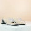 Inc.5 SALE TRANSPARENT DIAMOND MULE-SILVER
