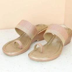 Inc.5 Ethnic CRYSTAL TOE POST-ROSE GOLD