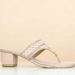 Inc.5 PARTY WEAR THONG-ROSE GOLD SALE