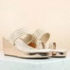 Inc.5 Ethnic DIAMOND TOE POST PLATFORM-ROSE GOLD