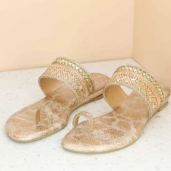 Inc.5 CRYSTAL DIAMOND FLAT TOE POST-ROSE GOLD SALE