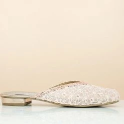 Inc.5 DIAMOND ETHNIC MULE-ROSE GOLD