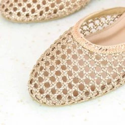 Inc.5 SALE WOVEN ETHNIC HARD MULE-ROSE GOLD