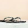 Inc.5 WOMEN DIAMOND FLAT THONG-GUN METAL