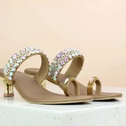 Inc.5 SALE DIAMOND ETHNIC TOE POST-ANTIQUE GOLD