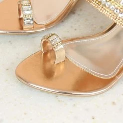 Inc.5 BLOCK HEEL DIAMOND TOE POST