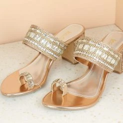 Inc.5 BLOCK HEEL DIAMOND TOE POST