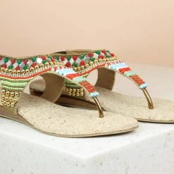 Inc.5 EMBROIDED SANDAL