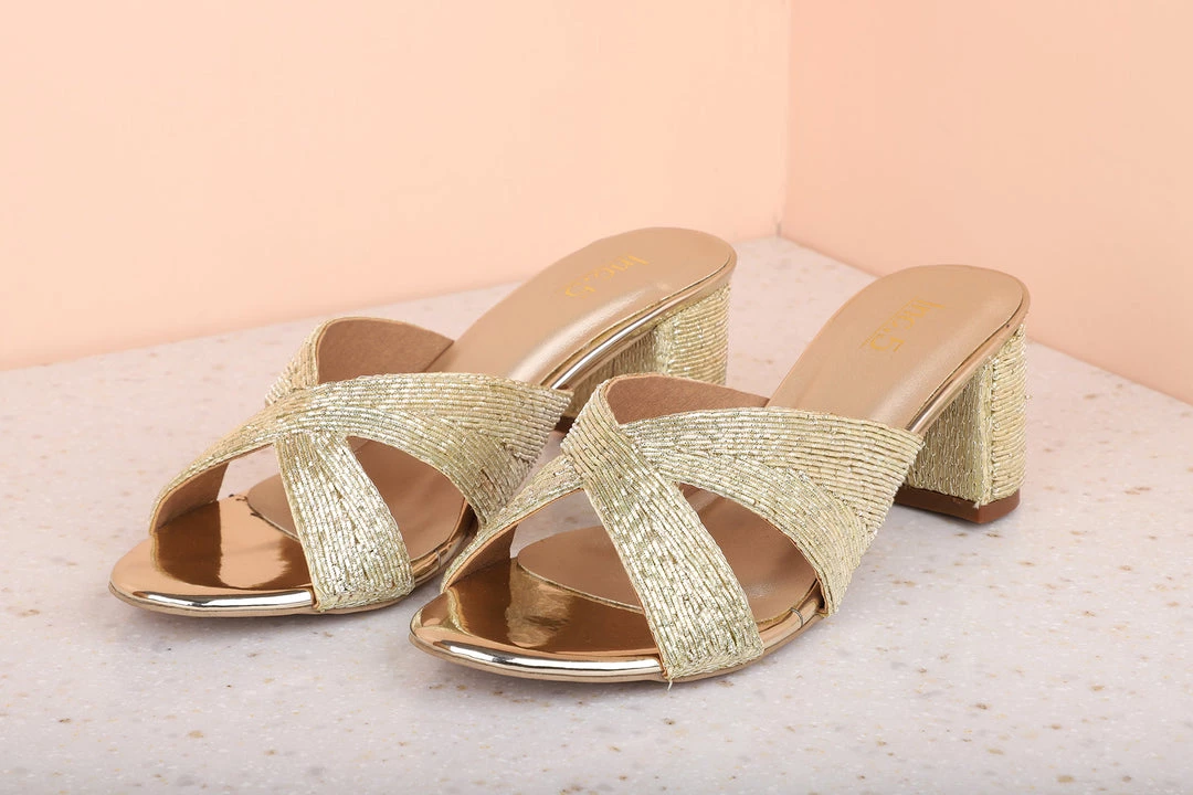 Inc.5 Embroidery BLOCK HEEL EMBROIDED MULES 5 Inc.5 Embroidery BLOCK HEEL EMBROIDED MULES