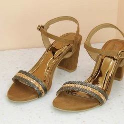 Inc.5 BLOCK HEEL SANDAL - TAN