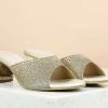 Inc.5 Embroidery BLOCK HEEL EMBROIDED MULES