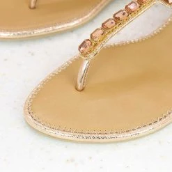 Inc.5 SALE EMBROIDED FLAT SANDAL