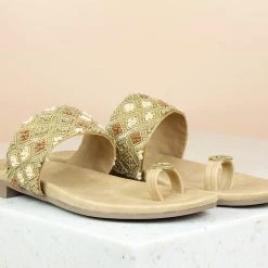 Inc.5 Embroidery EMBROIDED FLAT TOE POST