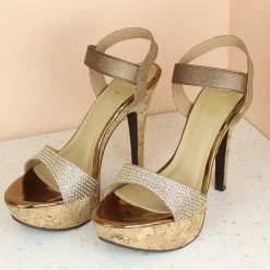 Inc.5 CONE HEEL DIAMOND SANDAL