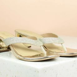 Inc.5 BLOCK HEEL DIAMOND THONG