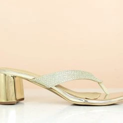 Inc.5 BLOCK HEEL DIAMOND THONG