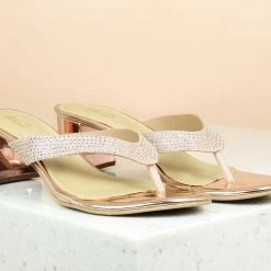 Inc.5 BLOCK HEEL DIAMOND THONG