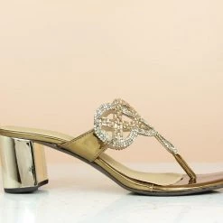 Inc.5 BLOCK HEEL DIAMOND THONG