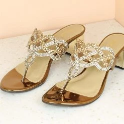 Inc.5 BLOCK HEEL DIAMOND THONG