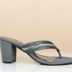 Inc.5 BLOCK HEEL DIAMOND THONG SALE