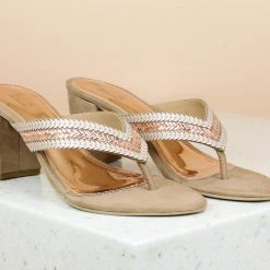 Inc.5 BLOCK HEEL DIAMOND THONG