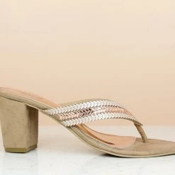 Inc.5 BLOCK HEEL DIAMOND THONG