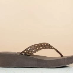 Inc.5 RUBBER PLATFORM DIAMOND THONG