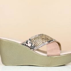 Inc.5 SALE CROSS STRAP DIAMOND PLATFORM