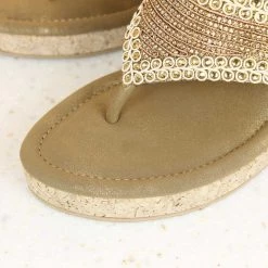 Inc.5 VEDGE HEEL EMBROIDED THONG SALE