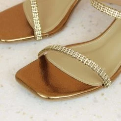 Inc.5 BLOCK HEEL DOUBLE STRAP DIAMOND Inc5