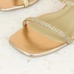 Inc.5 Inc5 BLOCK HEEL DOUBLE STRAP DIAMOND
