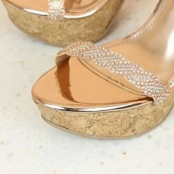 Inc.5 CONE HEEL DIAMOND ANKLE STRAP Inc5