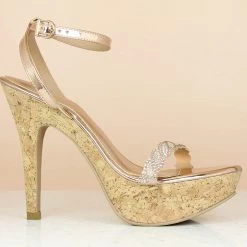 Inc.5 CONE HEEL DIAMOND ANKLE STRAP Inc5