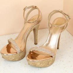 Inc.5 CONE HEEL DIAMOND ANKLE STRAP Inc5